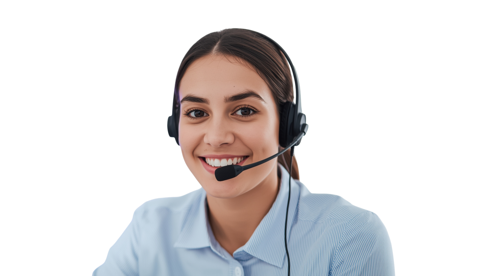 Business professional with headset